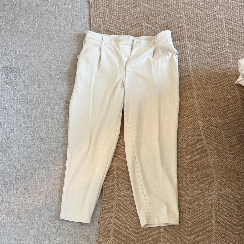 Zara Men's Cream Chinos